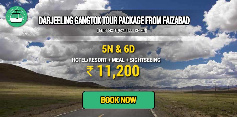 Sikkim Darjeeling Gangtok tour package from Faizabad