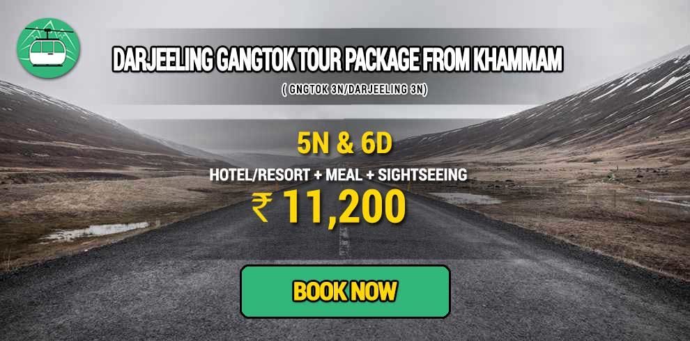 Sikkim Darjeeling Gangtok tour package from Khammam