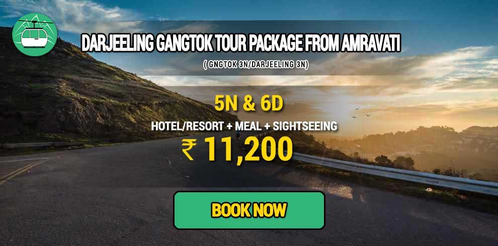 Sikkim Darjeeling Gangtok tour package from Amravati
