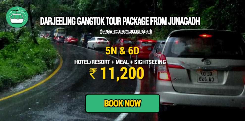 Sikkim Darjeeling Gangtok tour package from Junagadh