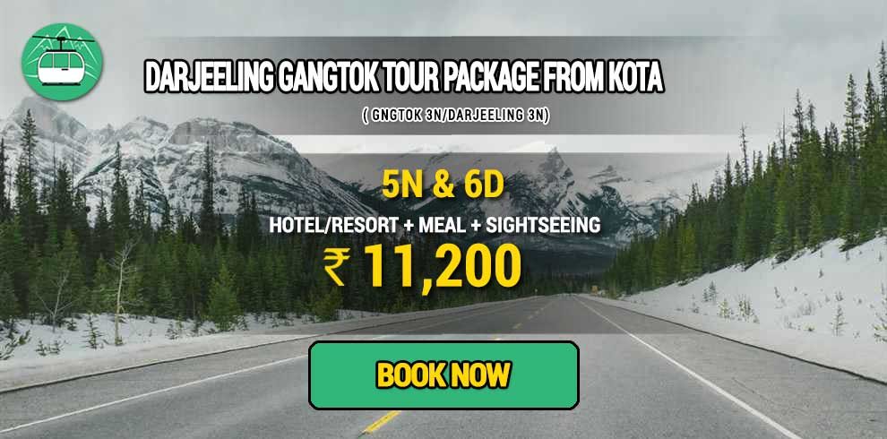 Sikkim Darjeeling Gangtok tour package from Kota