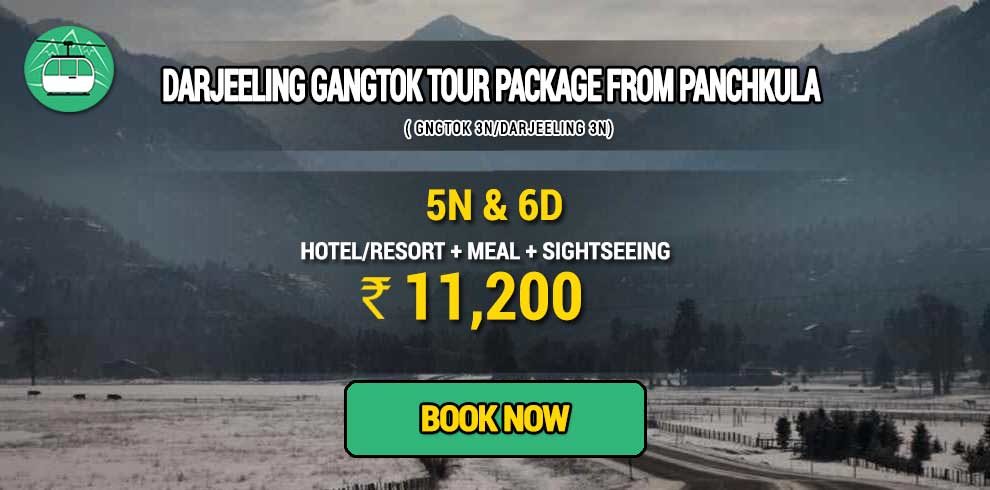 Sikkim Darjeeling Gangtok tour package from Panchkula