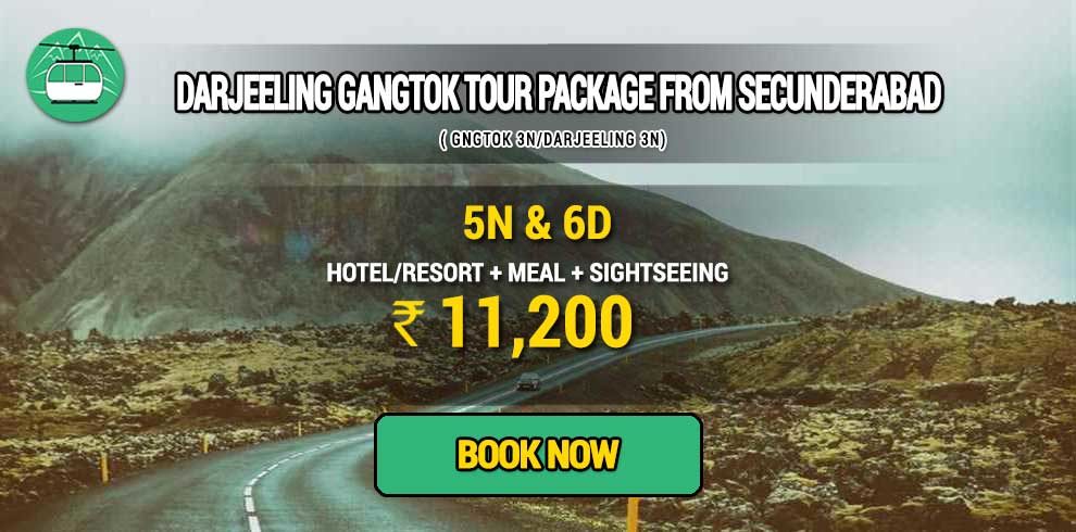Sikkim Darjeeling Gangtok tour package from Secunderabad