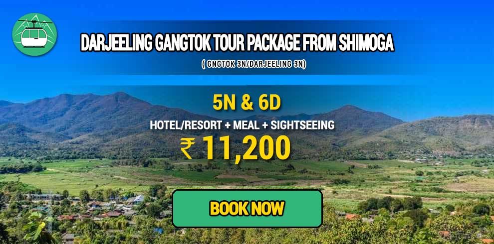 Sikkim Darjeeling Gangtok tour package from Shimoga