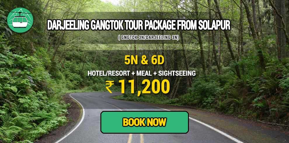 Sikkim Darjeeling Gangtok tour package from Solapur