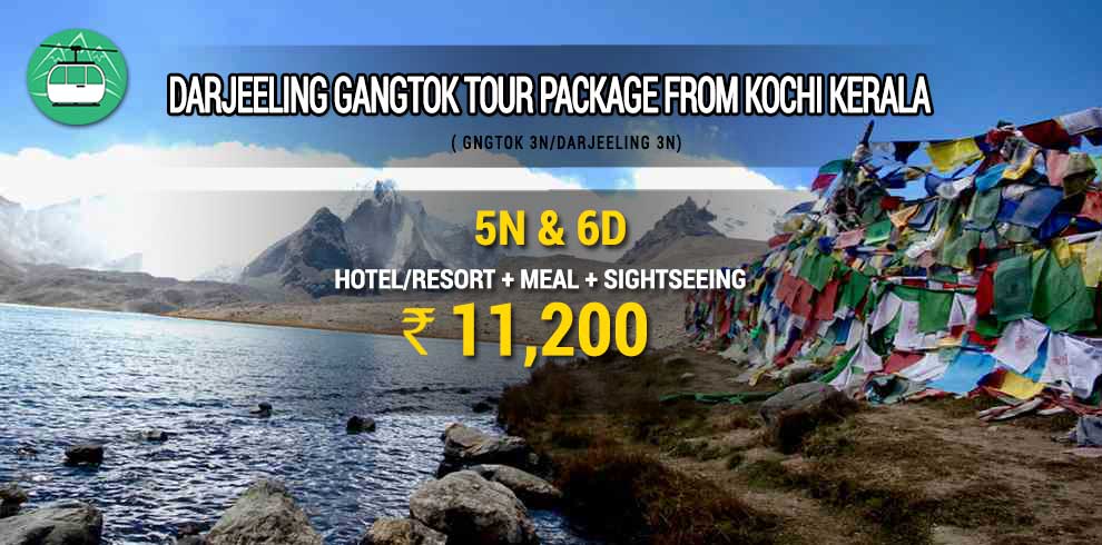 Darjeeling Gangtok tour package from Kochi Kerala