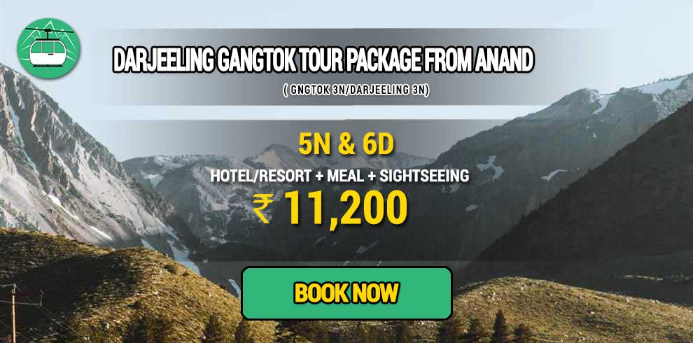 Sikkim Darjeeling Gangtok tour package from Anand