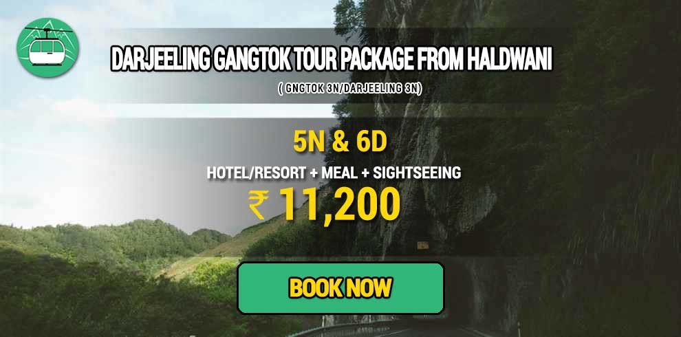 Sikkim Darjeeling Gangtok tour package from Haldwani