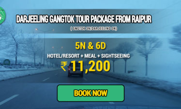 Darjeeling Gangtok package from Raipur