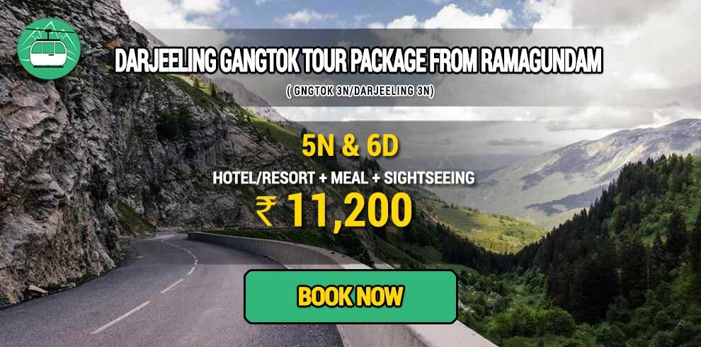 Sikkim Darjeeling Gangtok tour package from Ramagundam