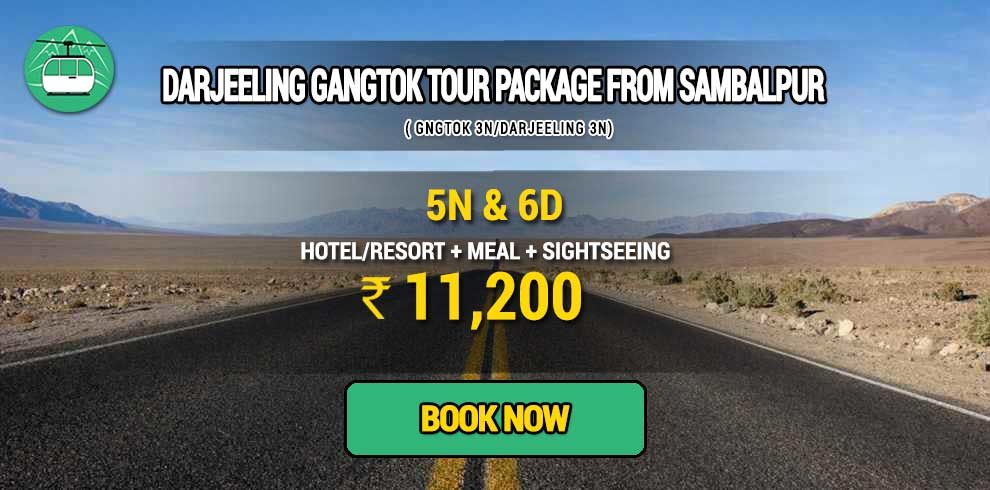 Sikkim Darjeeling Gangtok tour package from Sambalpur