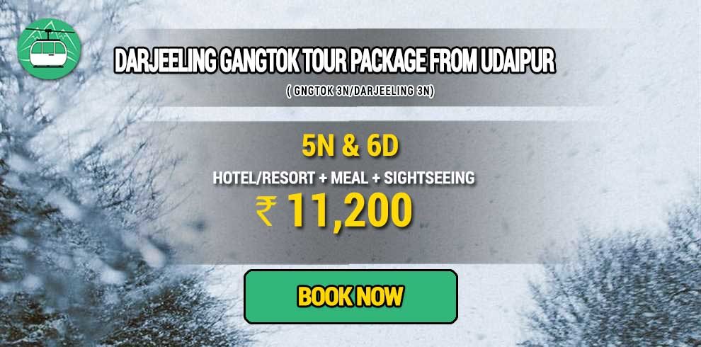 Darjeeling Gangtok package from Udaipur