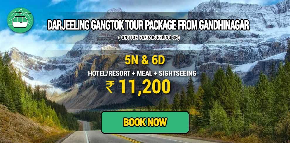 Sikkim Darjeeling Gangtok tour package from Gandhinagar
