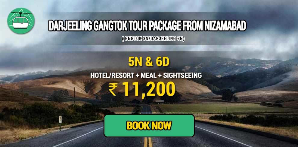 Sikkim Darjeeling Gangtok tour package from Nizamabad